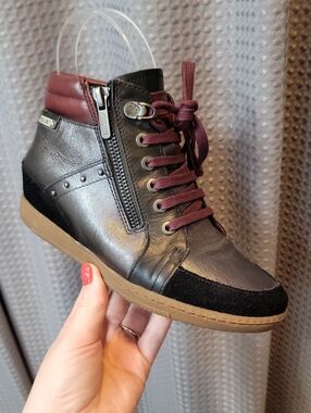 Pikolinos Tavira Wedge Ankle Boots Booties Size 35